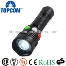 Magnetic super bright red green signal flashlight with clip